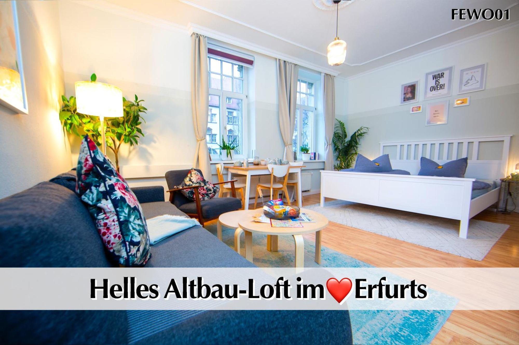 12 Fewos Im Jugendstilhaus Mit Aufzug, Terrasse, Kingsize-Bett, Smart-Tv, Etc Ерфурт Екстериор снимка