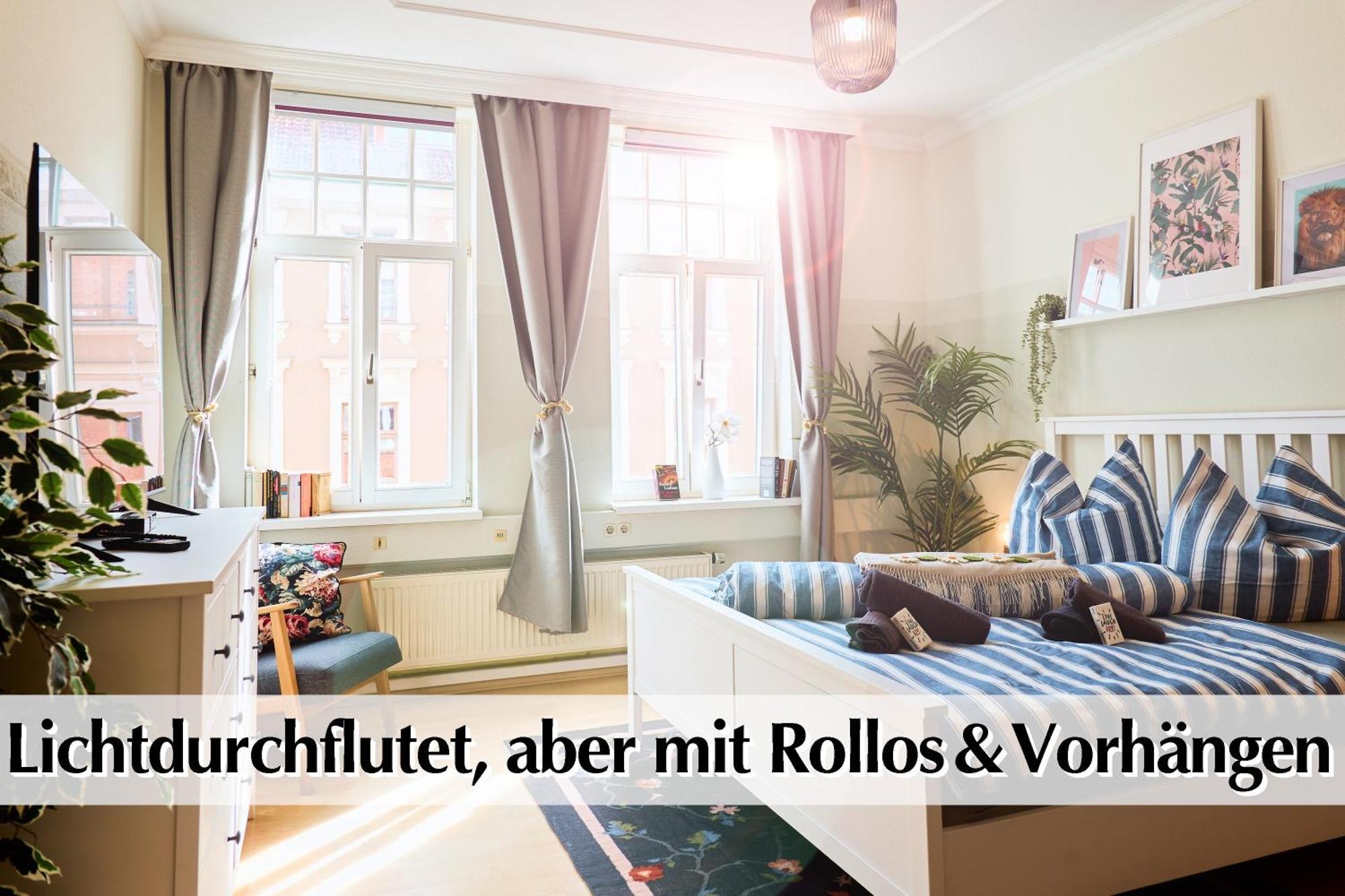 12 Fewos Im Jugendstilhaus Mit Aufzug, Terrasse, Kingsize-Bett, Smart-Tv, Etc Ерфурт Стая снимка