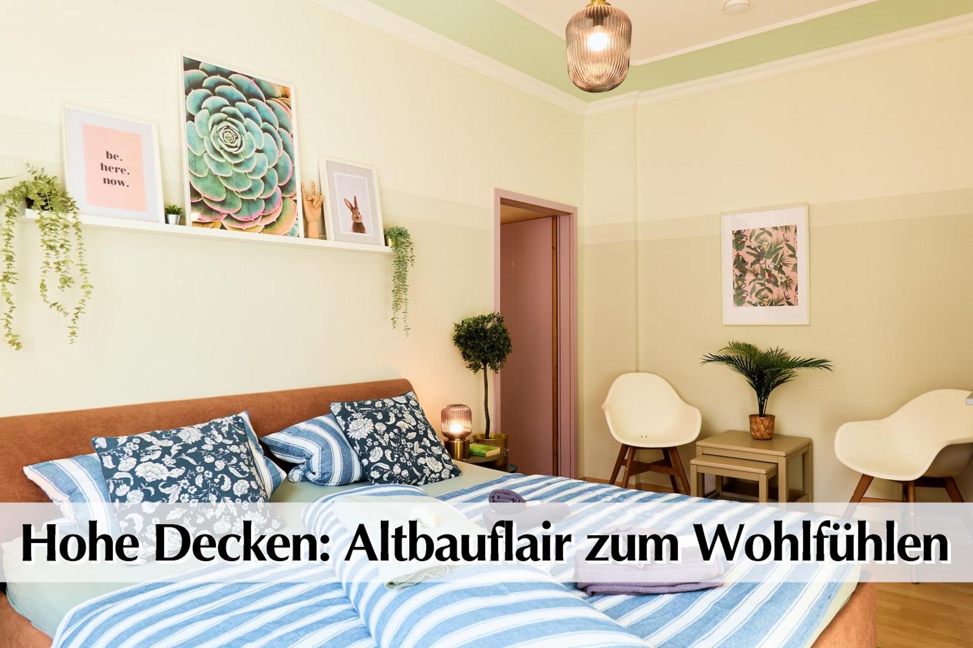 12 Fewos Im Jugendstilhaus Mit Aufzug, Terrasse, Kingsize-Bett, Smart-Tv, Etc Ерфурт Стая снимка