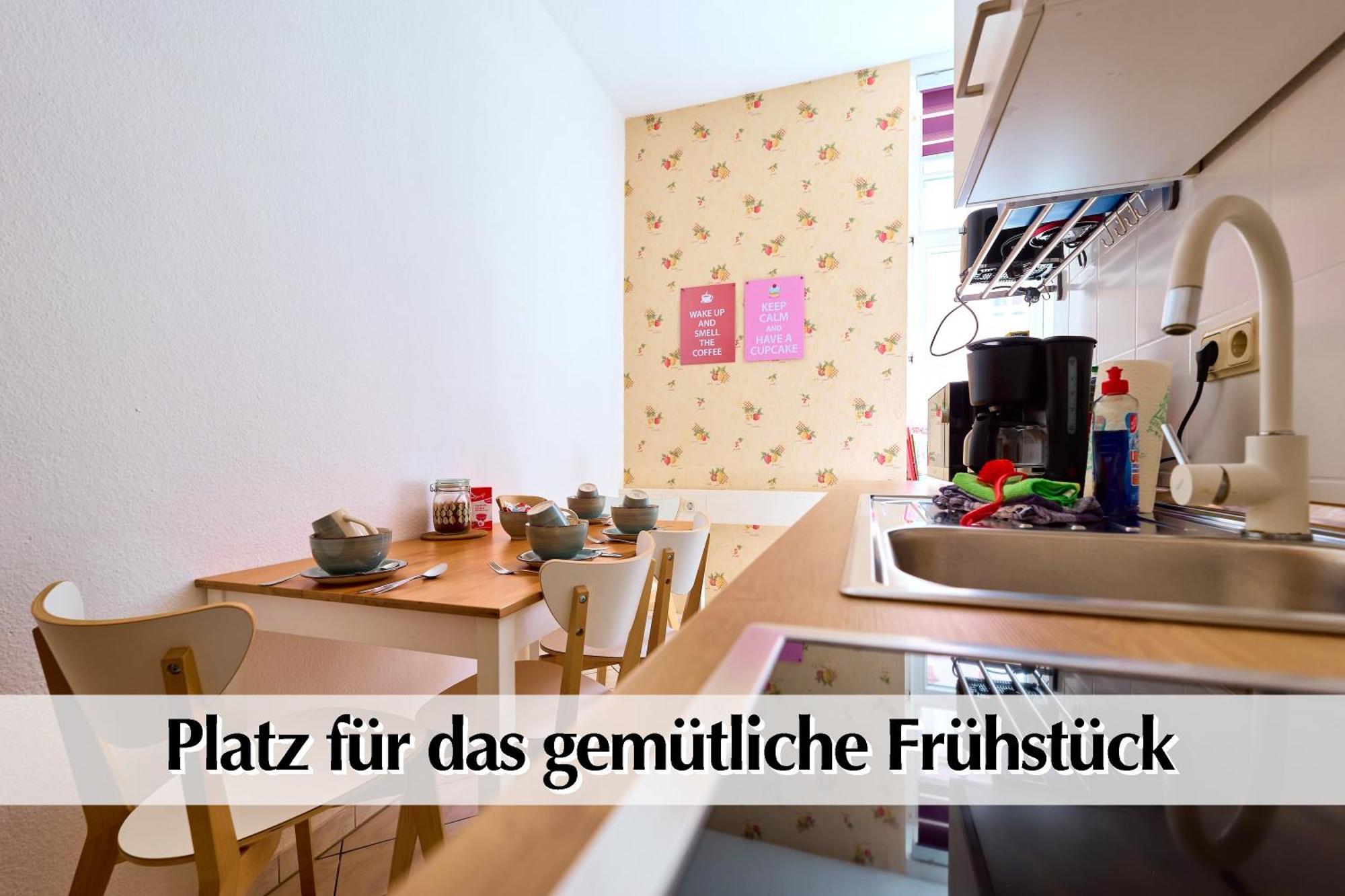 12 Fewos Im Jugendstilhaus Mit Aufzug, Terrasse, Kingsize-Bett, Smart-Tv, Etc Ерфурт Стая снимка